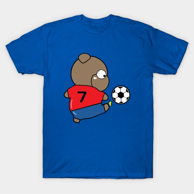 CoCo Playing football T-Shirt by CindyS